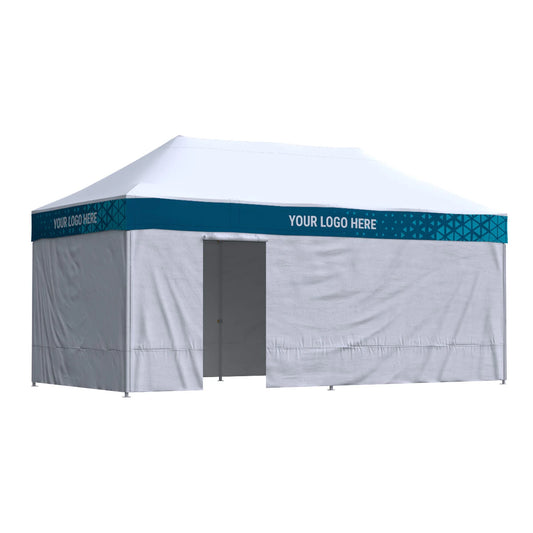 Nůžkový stan 3x6 Octa Optima II s potiskem 4 střešních límců: Polyester