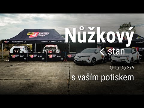 Nůžkový stan 3x6 Octa Go s potiskem