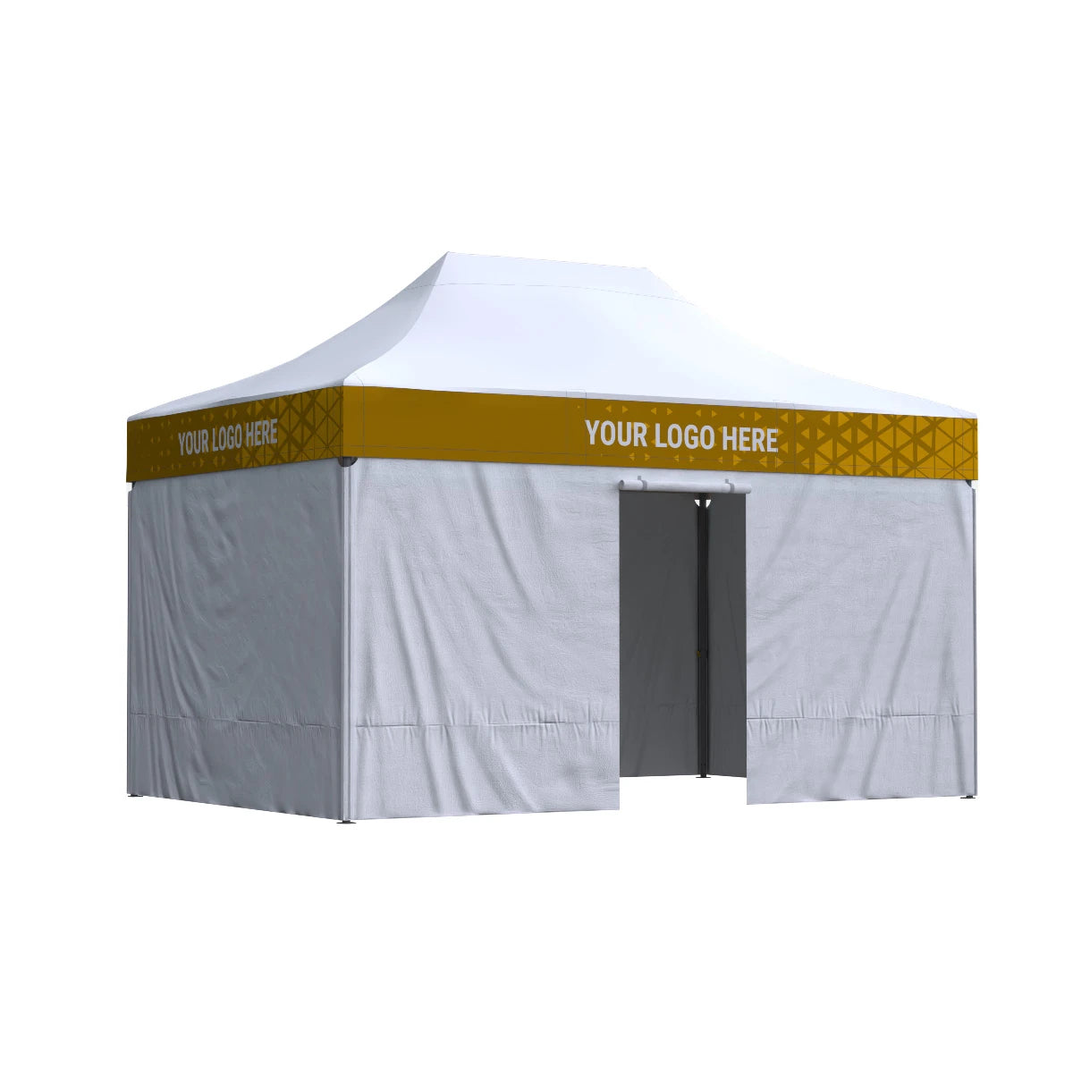 Nůžkový stan 3x4,5 Octa Pro s potiskem 4 střešních límců: Polyester 