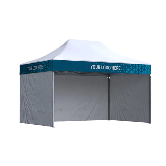 Nůžkový stan 3x4,5 Octa Optima II s potiskem 4 střešních límců: Polyester - SET