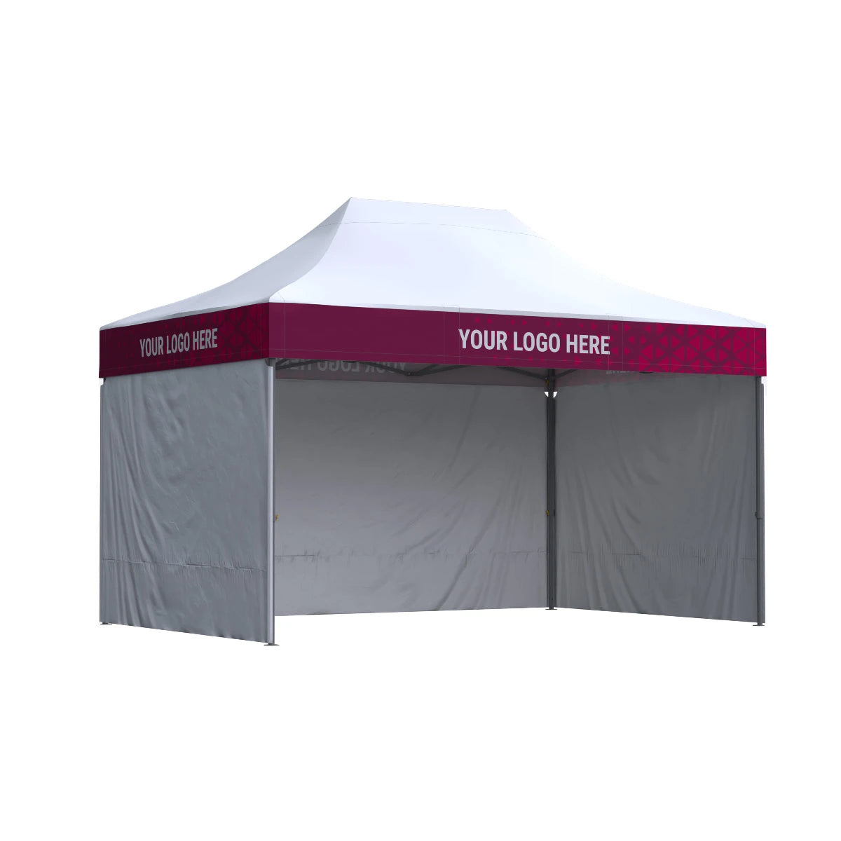 Nůžkový stan 3x4,5 Octa Pro LED s potiskem 4 střešních límců: Polyester - SET