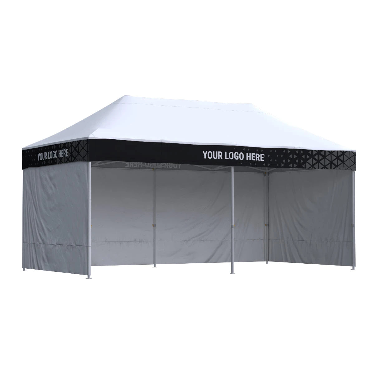 Nůžkový stan 3x6 Octa Go s potiskem 4 střešních límců: Polyester - SET