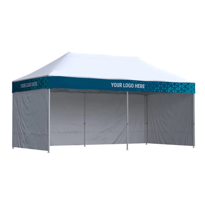Nůžkový stan 3x6 Octa Optima II s potiskem 4 střešních límců: Polyester - SET