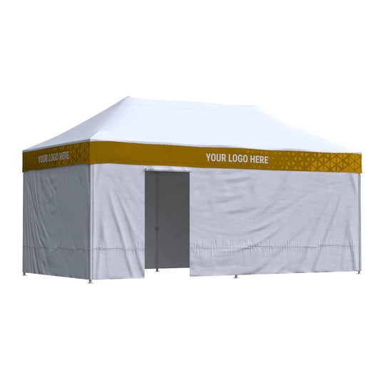 Nůžkový stan 3x6 Octa Pro s potiskem 4 střešních límců: Polyester