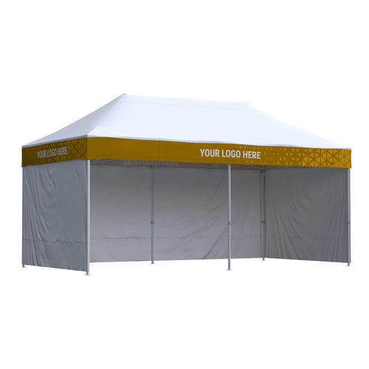 Nůžkový stan 3x6 Octa Pro s potiskem 4 střešních límců: Polyester - SET