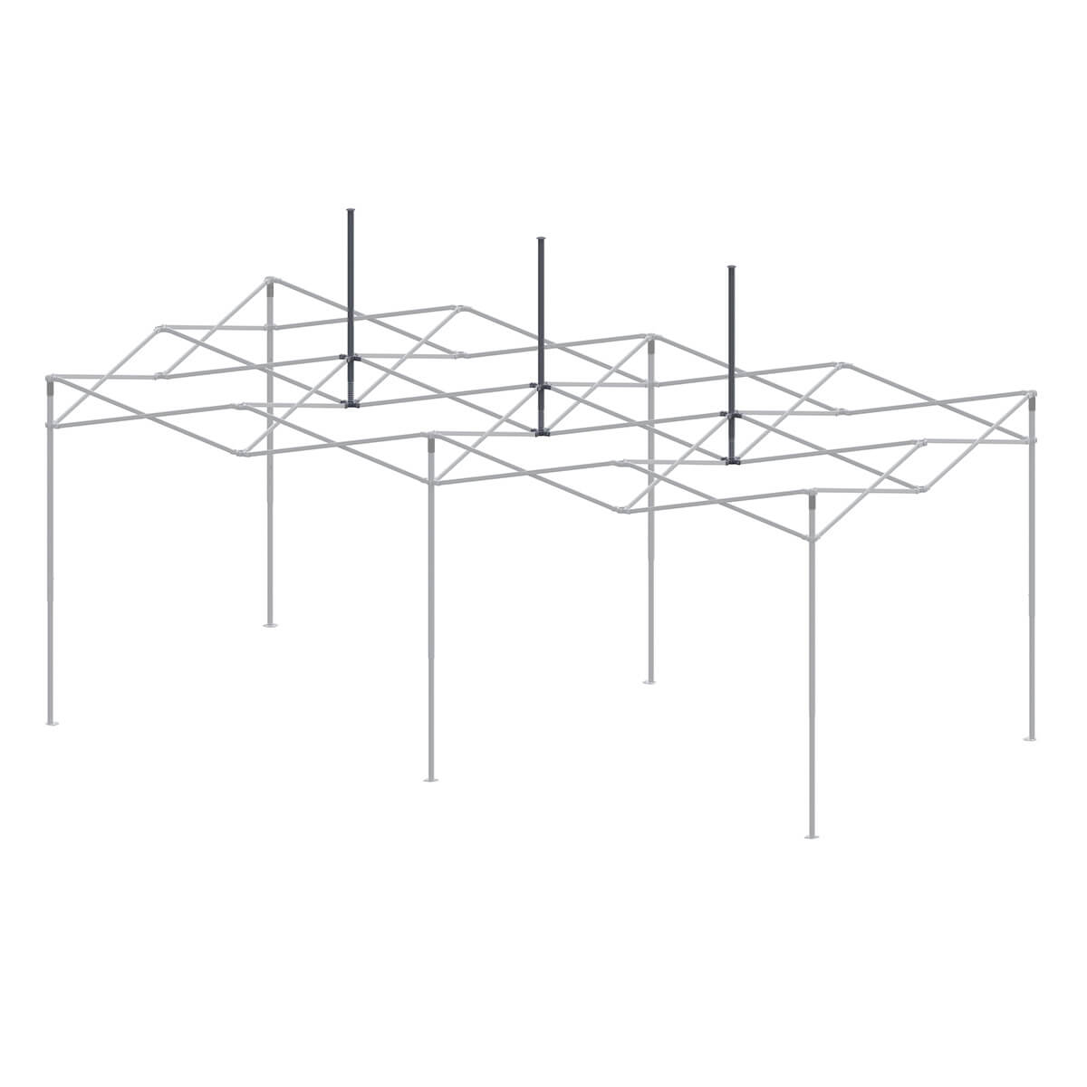 Konstrukce nůžkového stanu 3x6 m