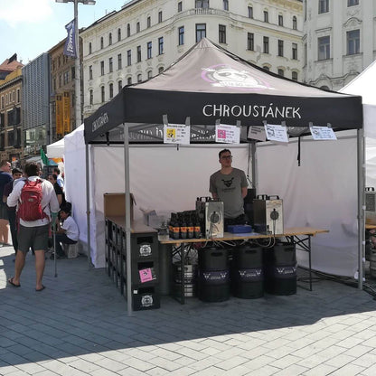 Nůžkový stan 3x3 s celopotiskem + bočnice bez potisku