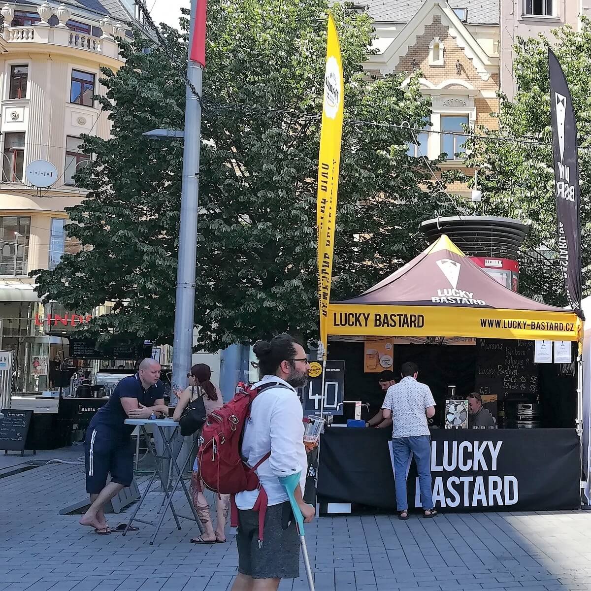 Nůžkový stan 3x3 s celopotiskem Lucky Bastard