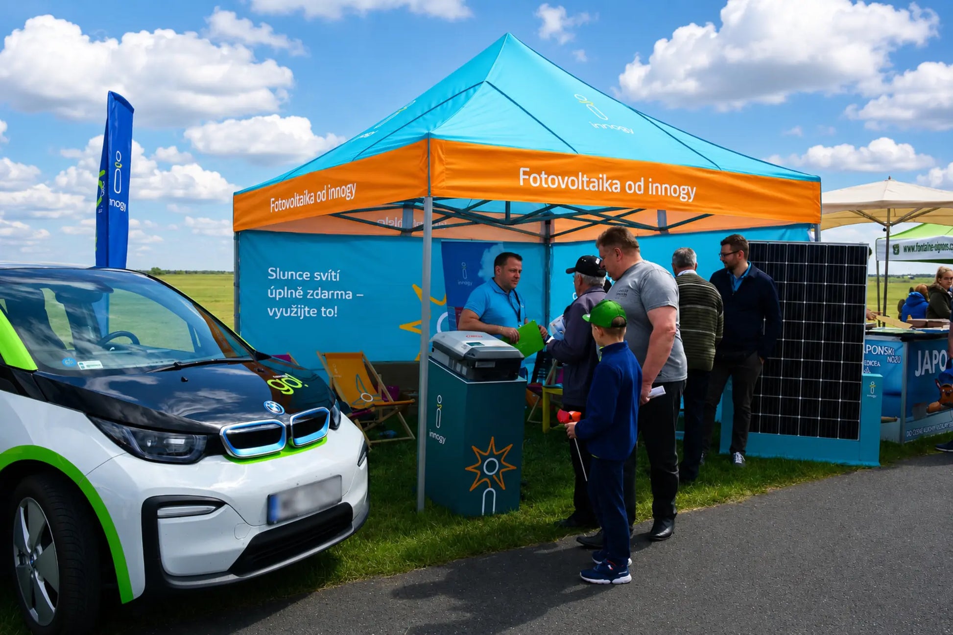 Nůžkový stan Octa Pro 4x4 s potiskem Innogy