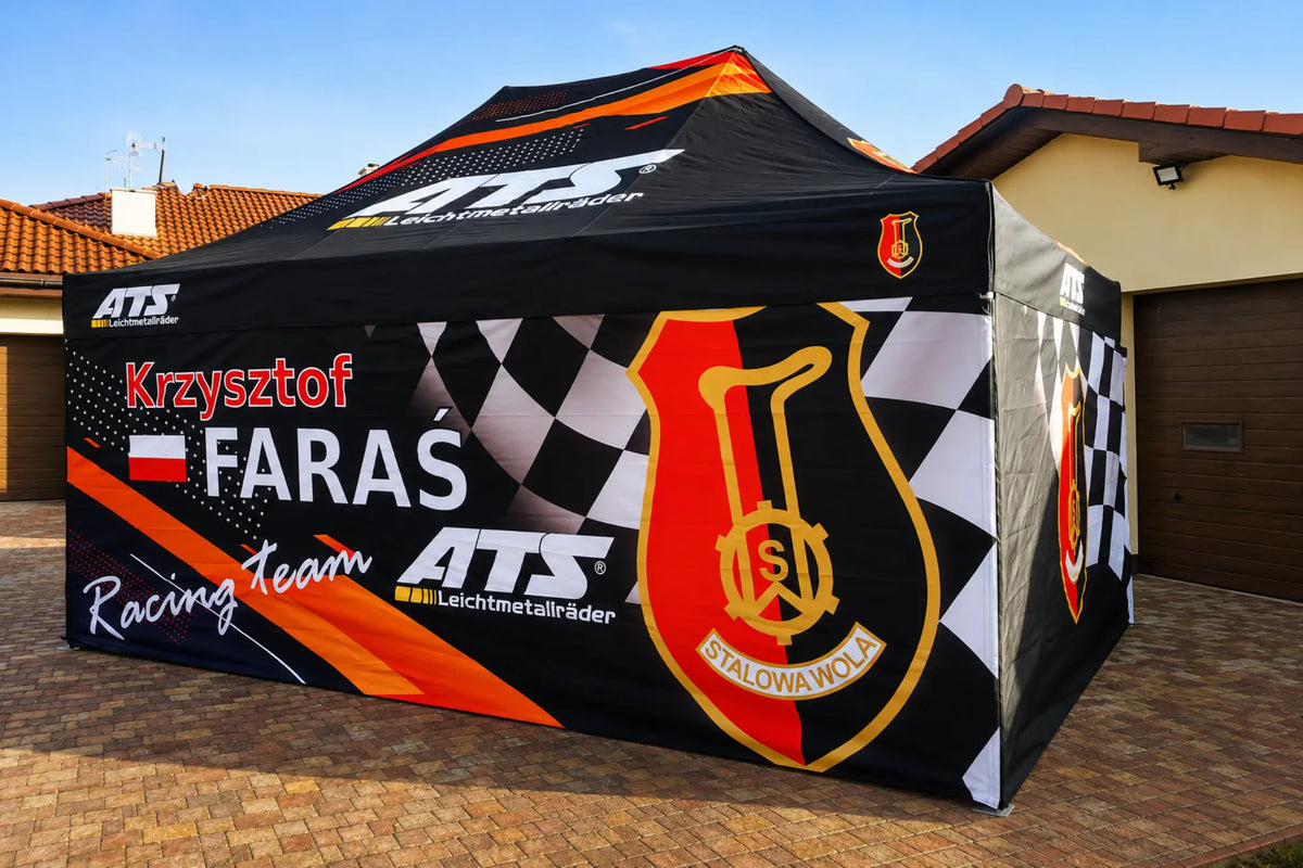 Nůžkový stan 4x6 Octa Pro s celopotiskem Faras