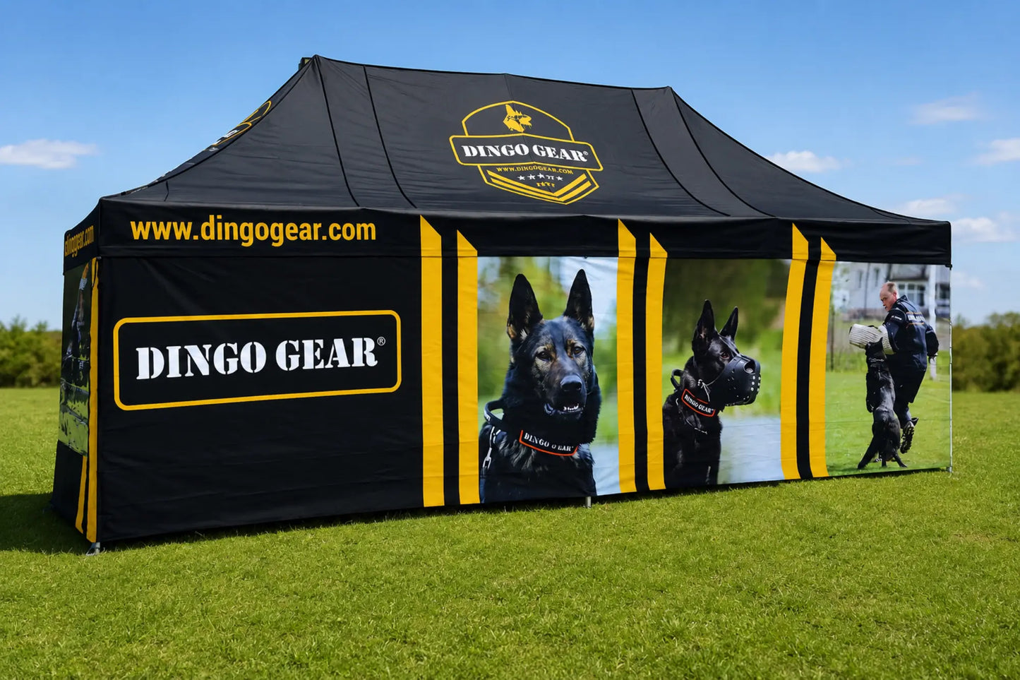 Nůžkový stan 4x8 Octa Pro s celopotiskem Dingo Gear