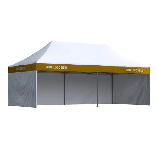 Nůžkový stan 4x8 Octa Pro s potiskem 4 střešních límců: Polyester - SET