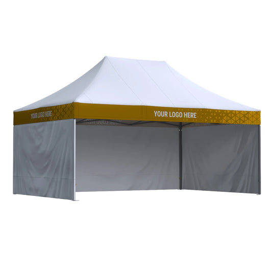 Nůžkový stan Octa Pro 4x6  s potiskem 4 střešních límců: Polyester - SET
