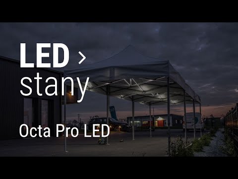 Nůžkový stan 3x4,5 Octa Pro LED s potiskem
