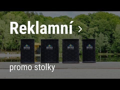 Prezentační video textilních pultů MITKO s individuálním potiskem