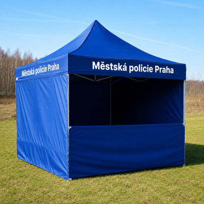 Nůžkový stan 3x3 Octa Go s potiskem 4 střešních límců: Polyester - SET