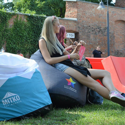 Sedací vak M (85 cm) s libovolným potiskem: Ekokůže