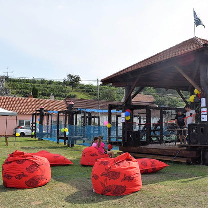 Sedací vak L (100 cm) s libovolným potiskem: Ekokůže